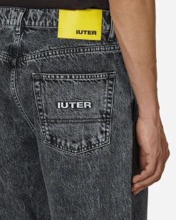 Iuter Pants^Loose Denim Pants Grey