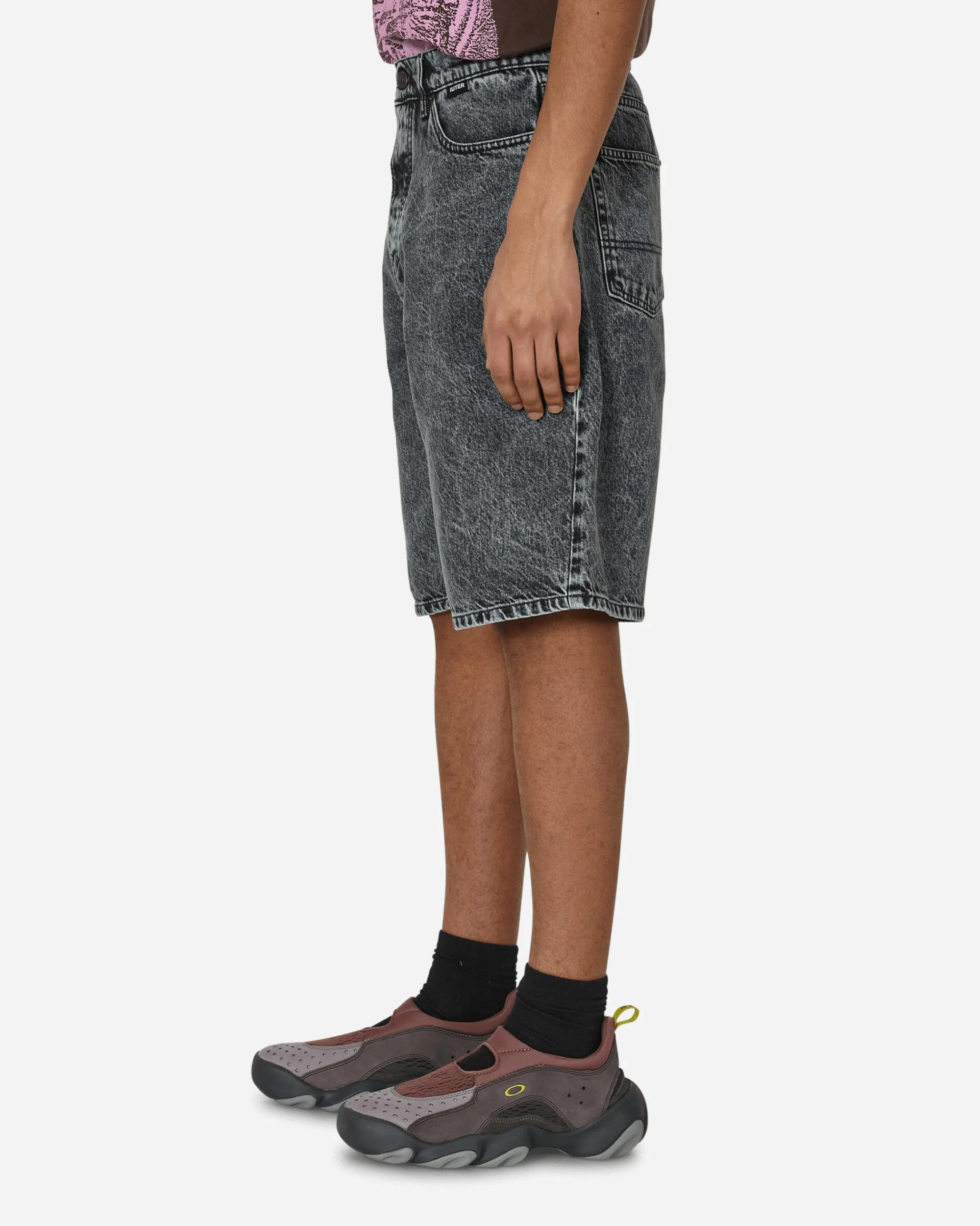 Iuter Shorts^Loose Denim Shorts Grey