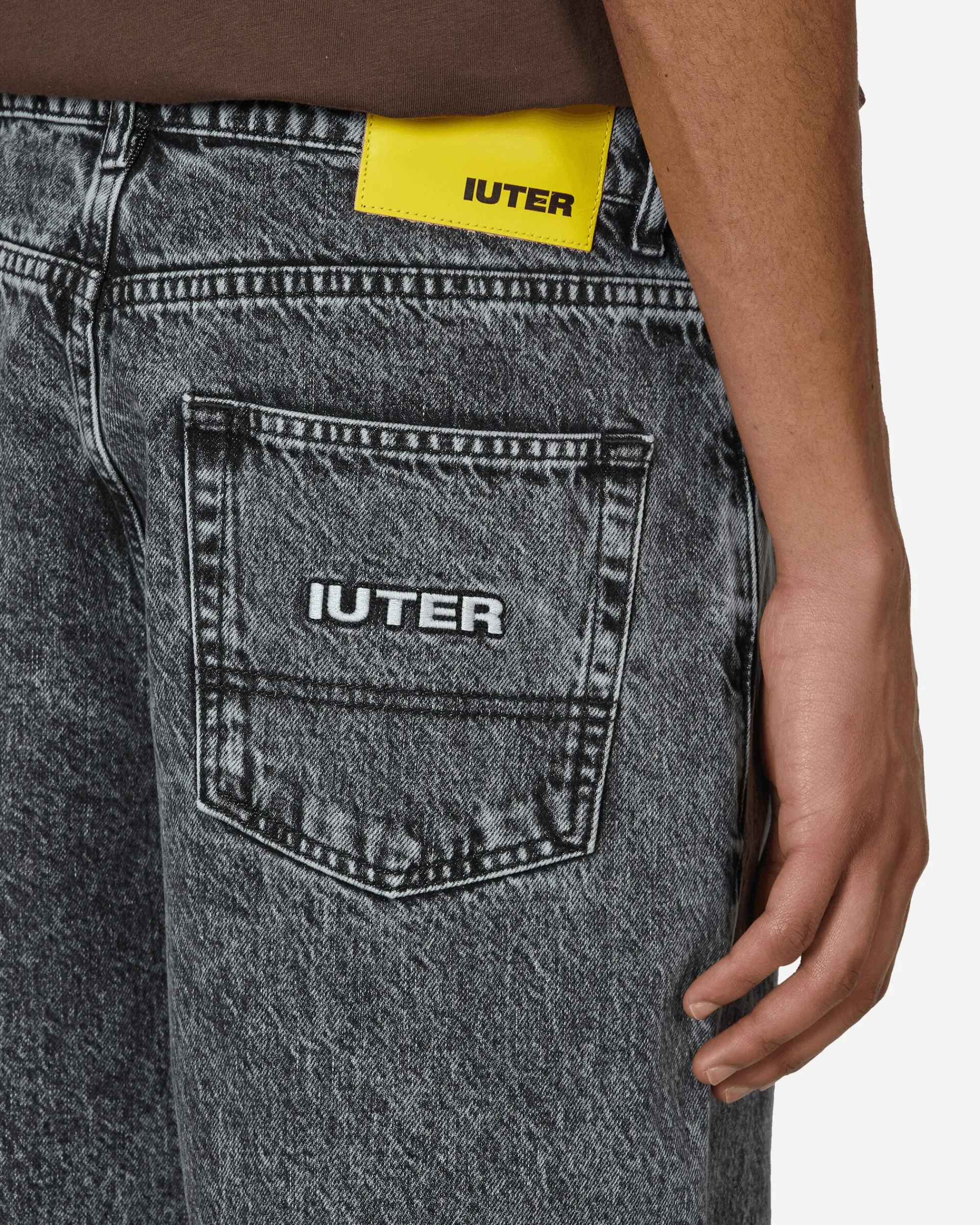 Iuter Shorts^Loose Denim Shorts Grey