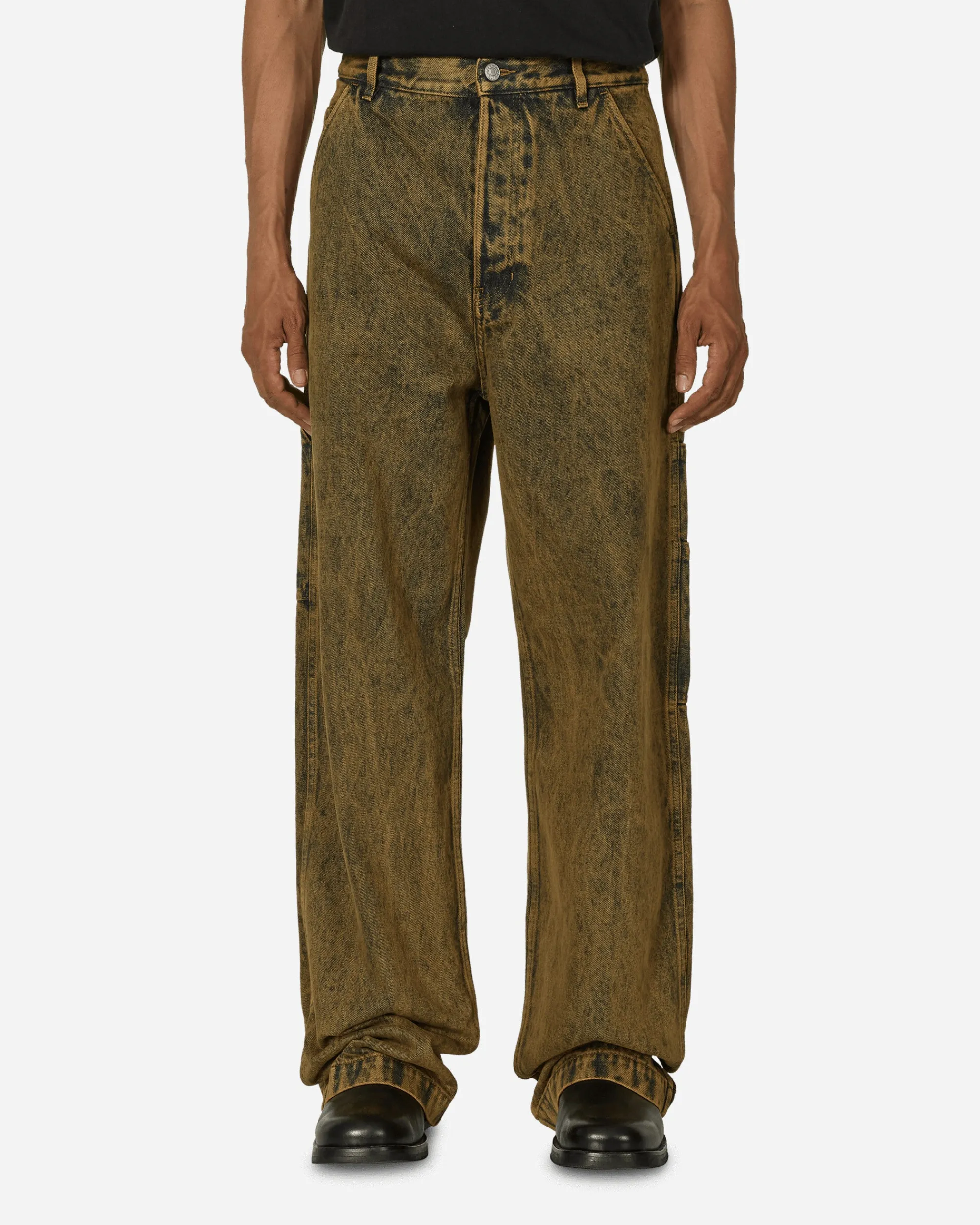 Dries Van Noten Pants^Loose Fit Denim Pants Beige