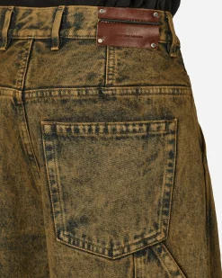 Dries Van Noten Pants^Loose Fit Denim Pants Beige