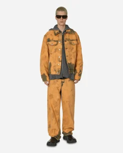 Dries Van Noten Coats And Jackets^Loose Fit Tie-Dye Denim Jacket Light Rust