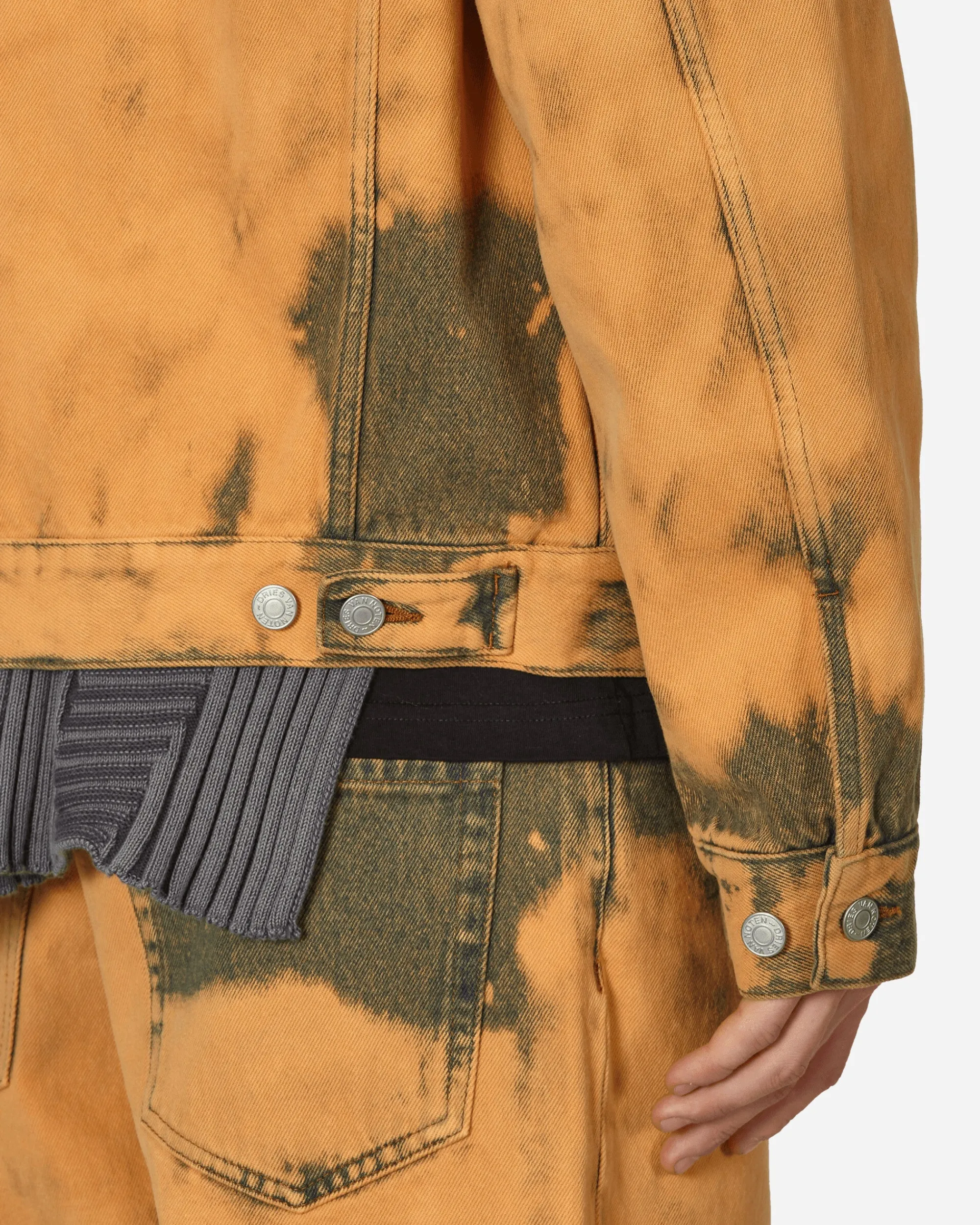 Dries Van Noten Coats And Jackets^Loose Fit Tie-Dye Denim Jacket Light Rust