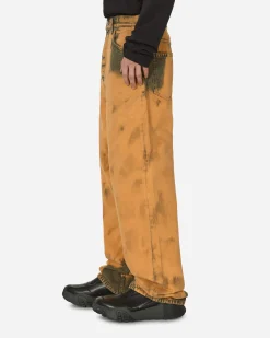 Dries Van Noten Pants^Loose Fit Tie-Dye Jeans Light Rust