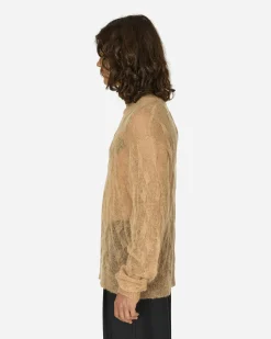 Stüssy Knitwear^Loose Knit Cross Cable Sweater Sand