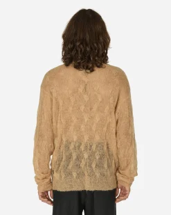 Stüssy Knitwear^Loose Knit Cross Cable Sweater Sand