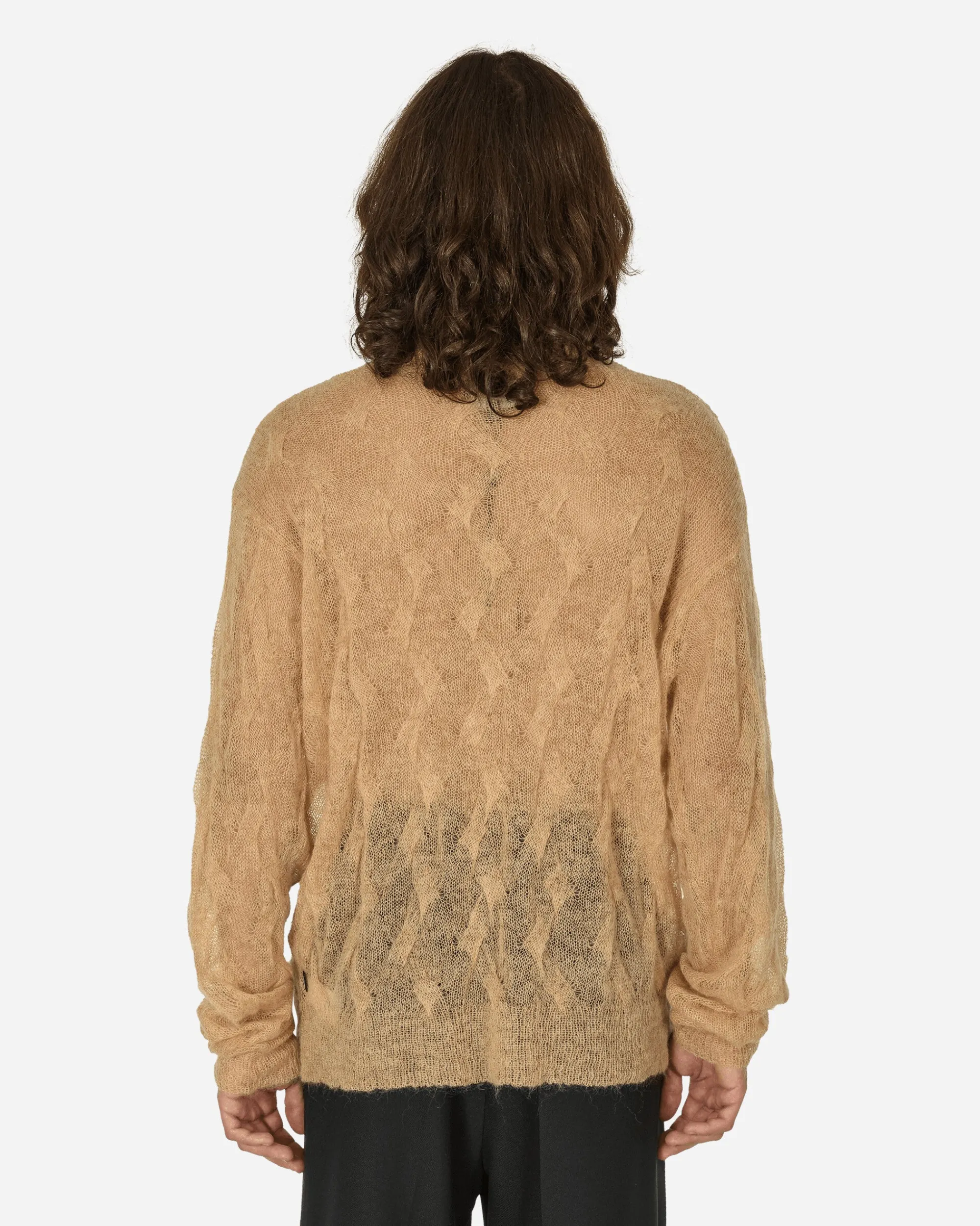 Stüssy Knitwear^Loose Knit Cross Cable Sweater Sand