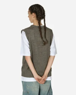 Stüssy Knitwears^Loose Knit Linen Vest Stone