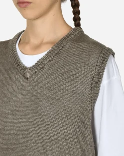 Stüssy Knitwears^Loose Knit Linen Vest Stone