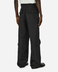 Dries Van Noten Pants^Loose Overdyed Pants Black