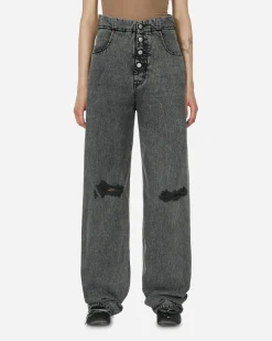 MM6 Maison Margiela Pants^Loose-Fit Denim Trousers Black