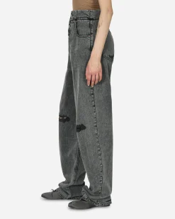 MM6 Maison Margiela Pants^Loose-Fit Denim Trousers Black
