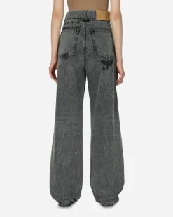 MM6 Maison Margiela Pants^Loose-Fit Denim Trousers Black