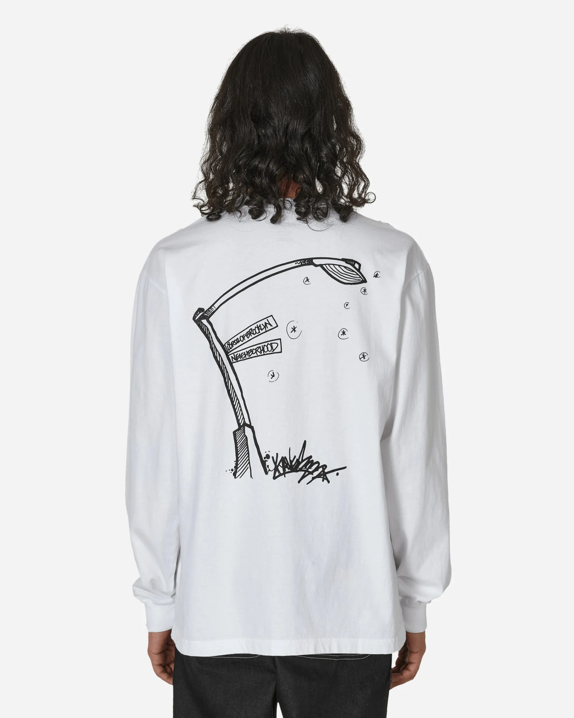 Neighborhood T-Shirts^Lordz Of Brooklyn LS-1 Longsleeve T-Shirt White