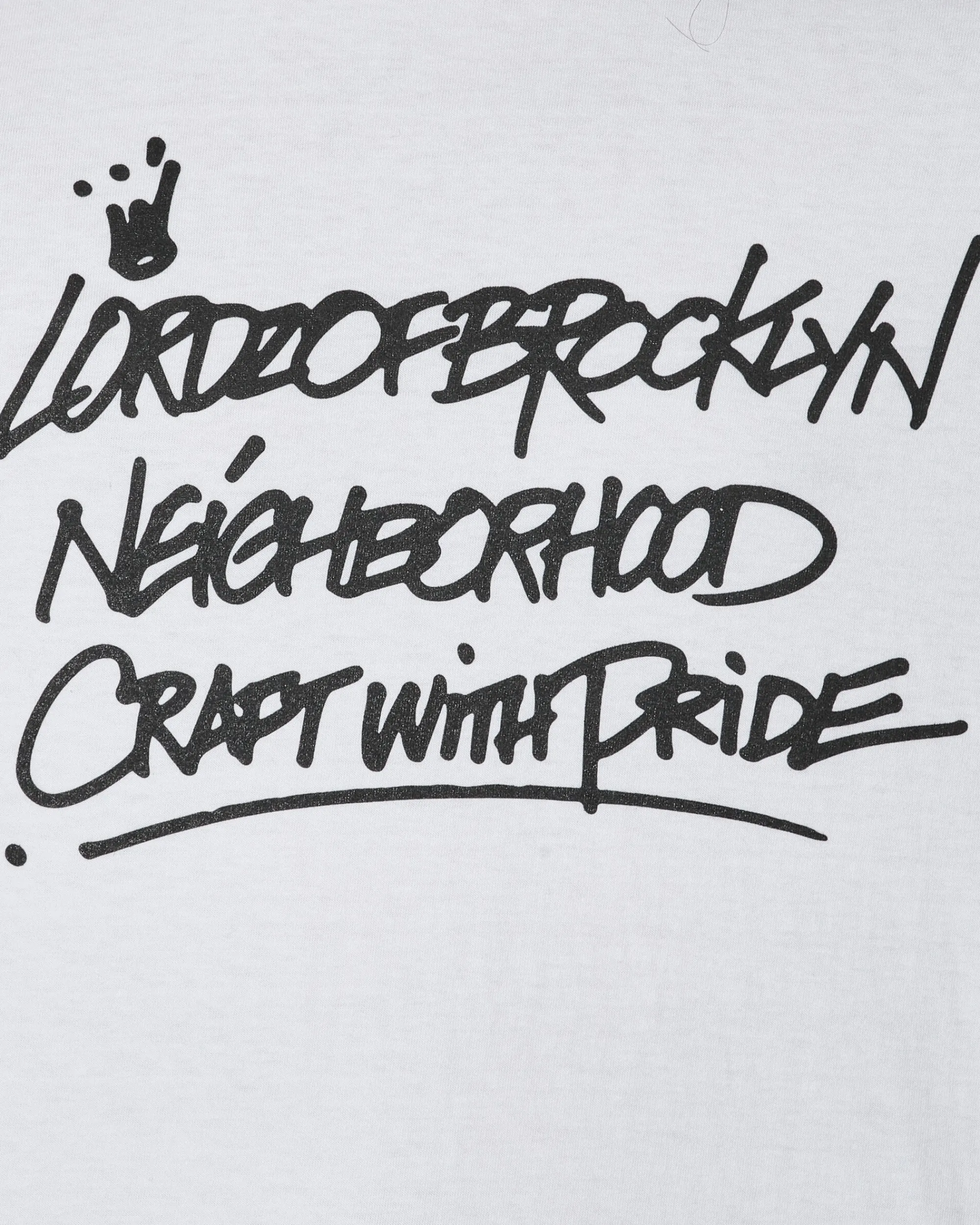 Neighborhood T-Shirts^Lordz Of Brooklyn LS-1 Longsleeve T-Shirt White