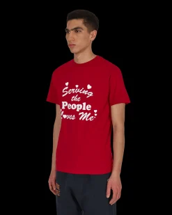 Serving The People T-Shirts^Loves Me T-Shirt Red