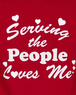 Serving The People T-Shirts^Loves Me T-Shirt Red