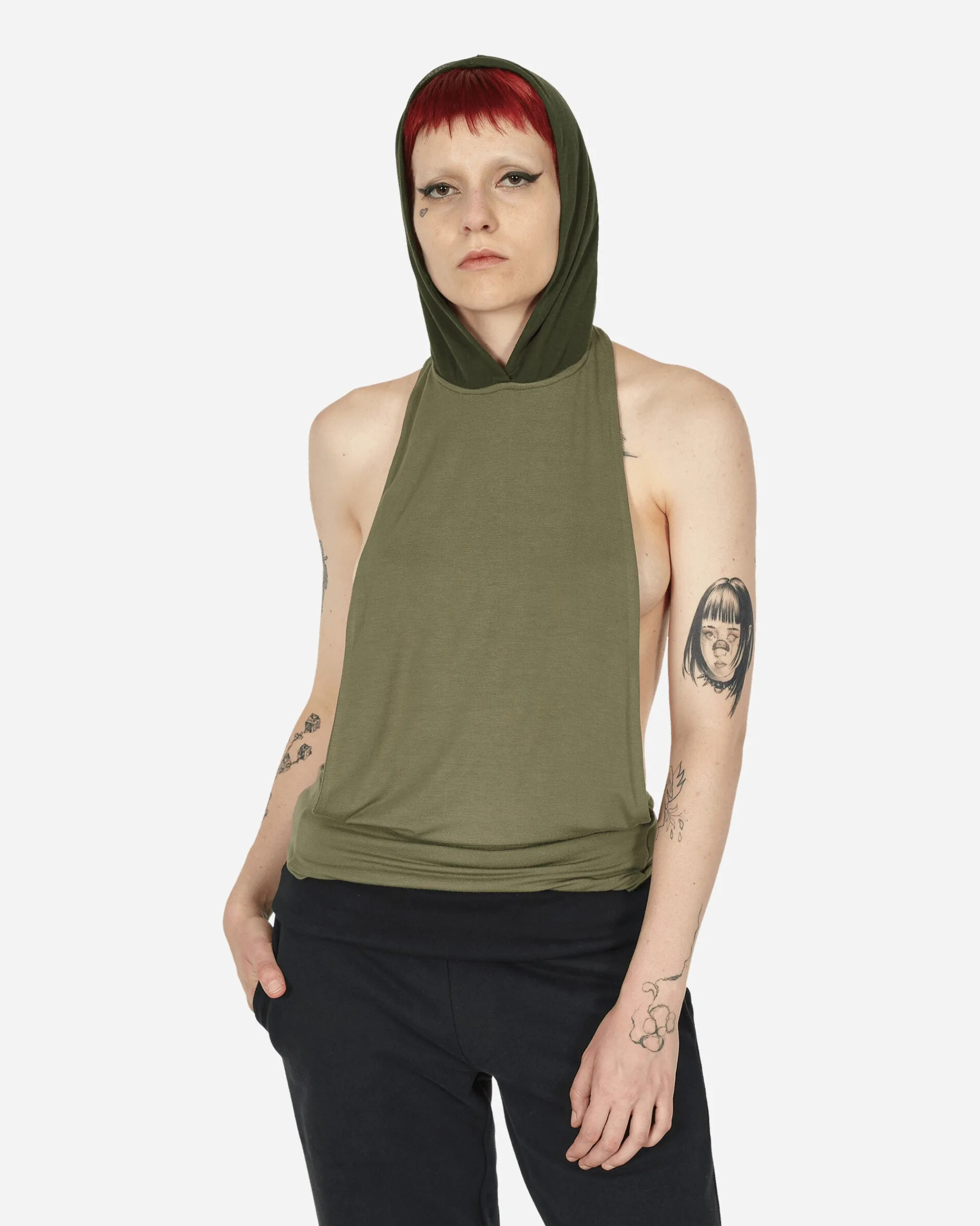 Mainline:RUS/Fr.CA/DE T-Shirts^Low Open-Back Tank Top Green