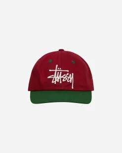 Stüssy Hats|Hats^Low Profile Big Basic Cap Maroon