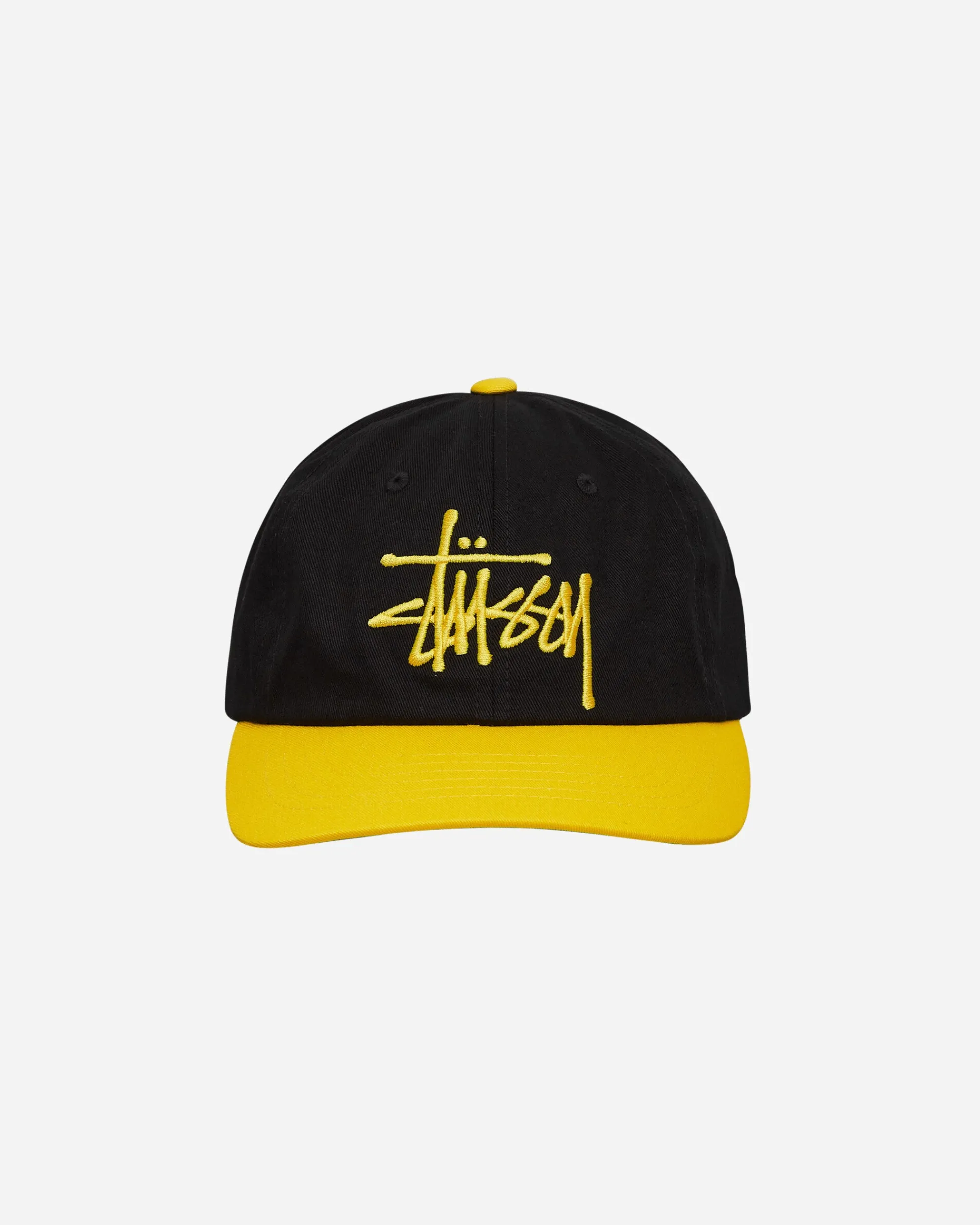 Stüssy Hats|Hats^Low Profile Big Basic Cap Black / Gold