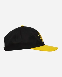 Stüssy Hats|Hats^Low Profile Big Basic Cap Black / Gold