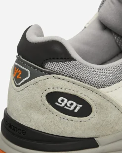 New Balance Sneakers·Low|Sneakers^Made in UK 991v2 Winter Flare Sneakers Pelican / Abbey Stone / Persimmon Orange