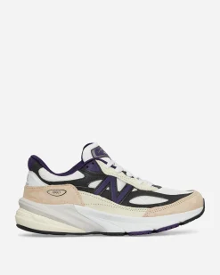 New Balance Sneakers·Low|Sneakers^Made in USA 990v6 Sneakers White / Black Plum / Phantom