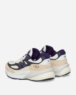 New Balance Sneakers·Low|Sneakers^Made in USA 990v6 Sneakers White / Black Plum / Phantom