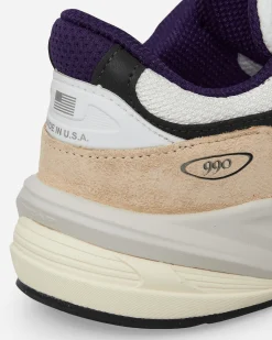 New Balance Sneakers·Low|Sneakers^Made in USA 990v6 Sneakers White / Black Plum / Phantom
