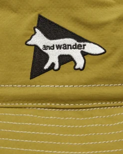 and wander Hats|Hats^Maison Kitsuné Nylon Hat Green