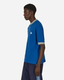 and wander T-Shirts^Maison Kitsuné Ringer Cotton T-Shirt Blue