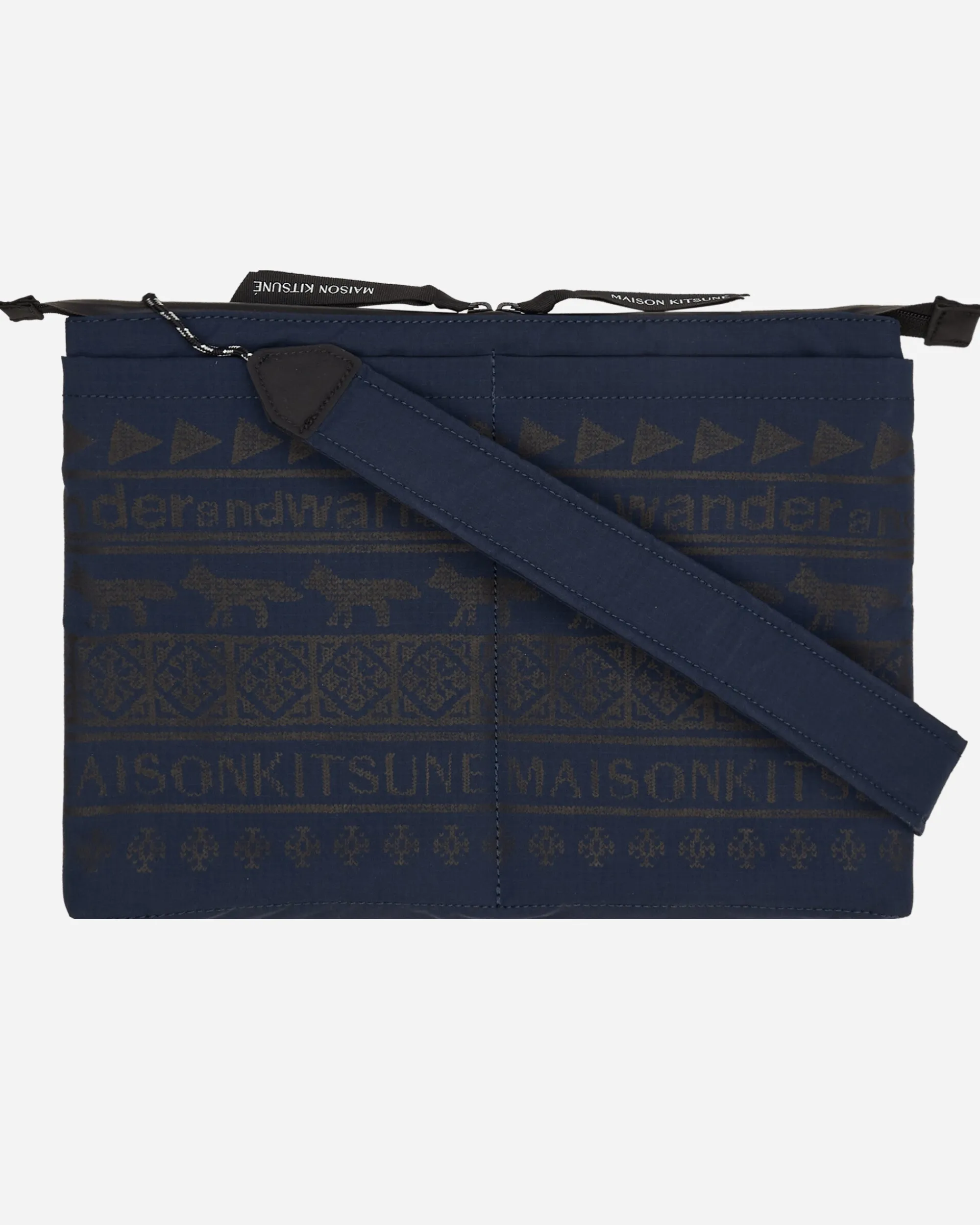 and wander Bags And Backpacks|Bags And Backpacks^Maison Kitsuné Sacoche Navy