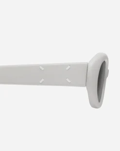 Gentle Monster Eyewear|Eyewear^Maison Margiela MM107 Leather LIV1 Sunglasses Ivory