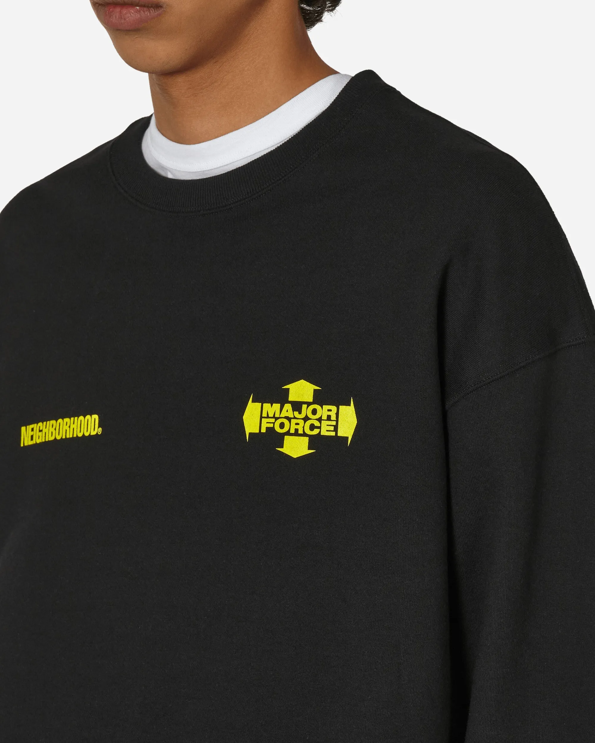 Neighborhood Sweatshirts^Major Force Crewneck Sweatshirt Black