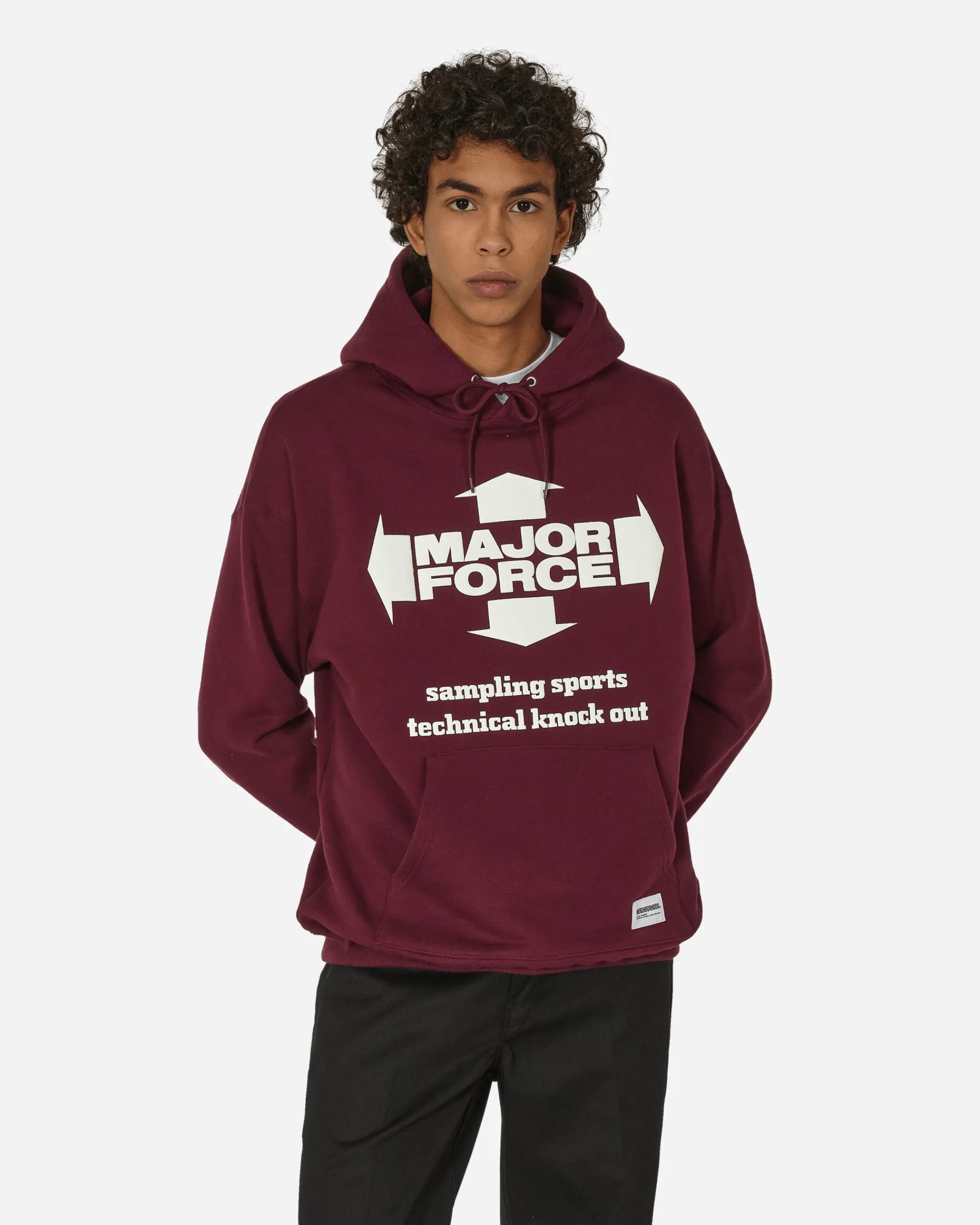 Neighborhood Sweatshirts^Major Force Hoodie Burgundy