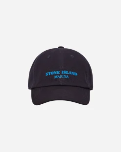 Stone Island Hats|Hats^Marina Cotton Canvas Cap Ink Blue