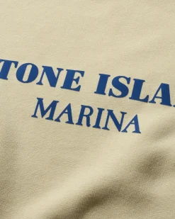 Stone Island Sweatshirts^Marina Cotton Fleece Mock Neck Sweatshirt Butter