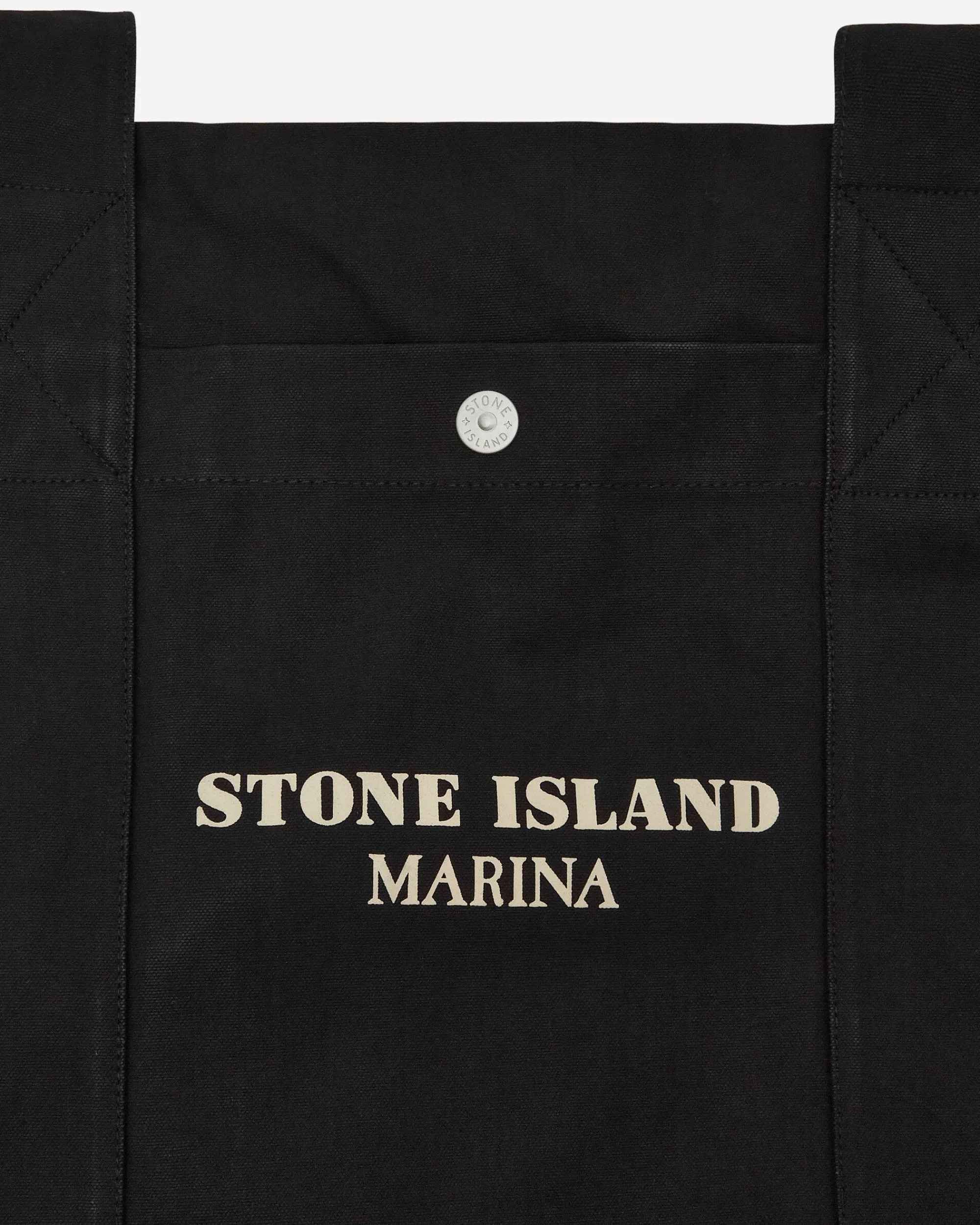 Stone Island Bags·Tote|Bags·Tote^Marina Plated Cotton Canvas Tote Bag Butter