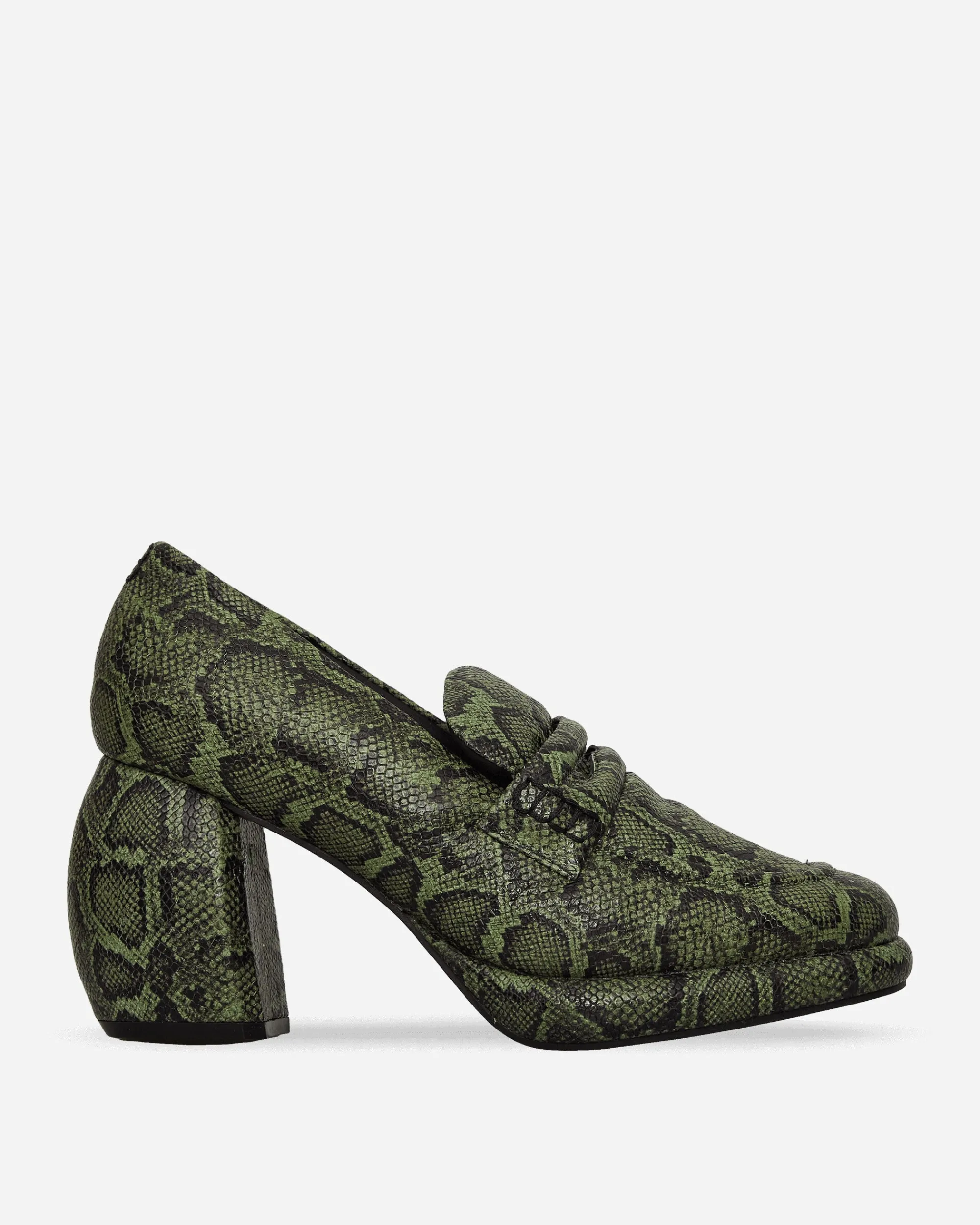 Clarks Classic Shoes^Martine Rose Leather Loafer Green Snake