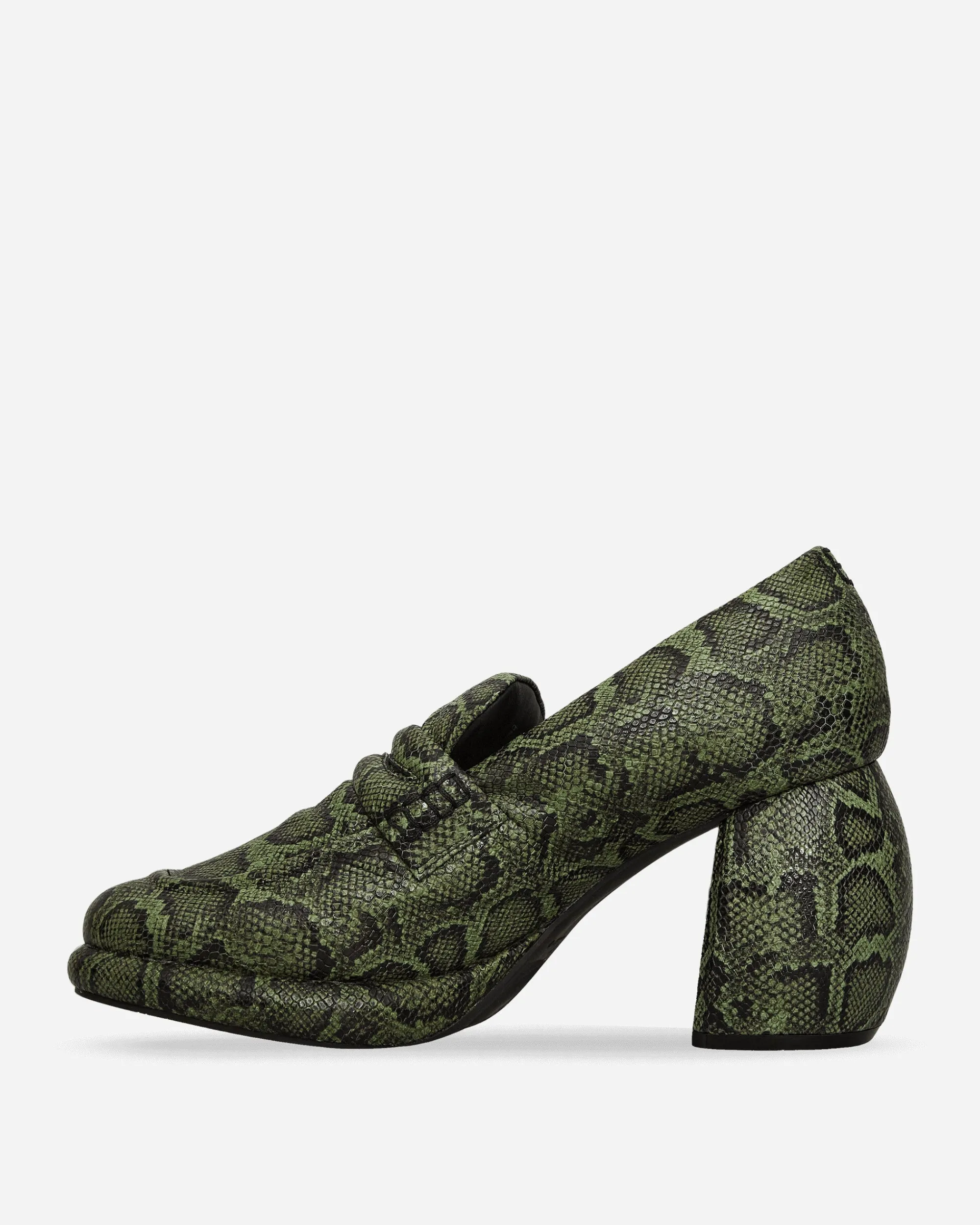 Clarks Classic Shoes^Martine Rose Leather Loafer Green Snake