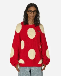 Stingwater Knitwear^Mashroom Knit Sweater Red