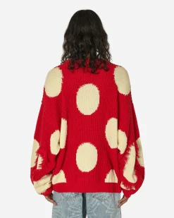 Stingwater Knitwear^Mashroom Knit Sweater Red