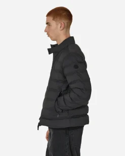 Moncler Coats And Jackets^Matt Black Autaret Biker Jacket Black