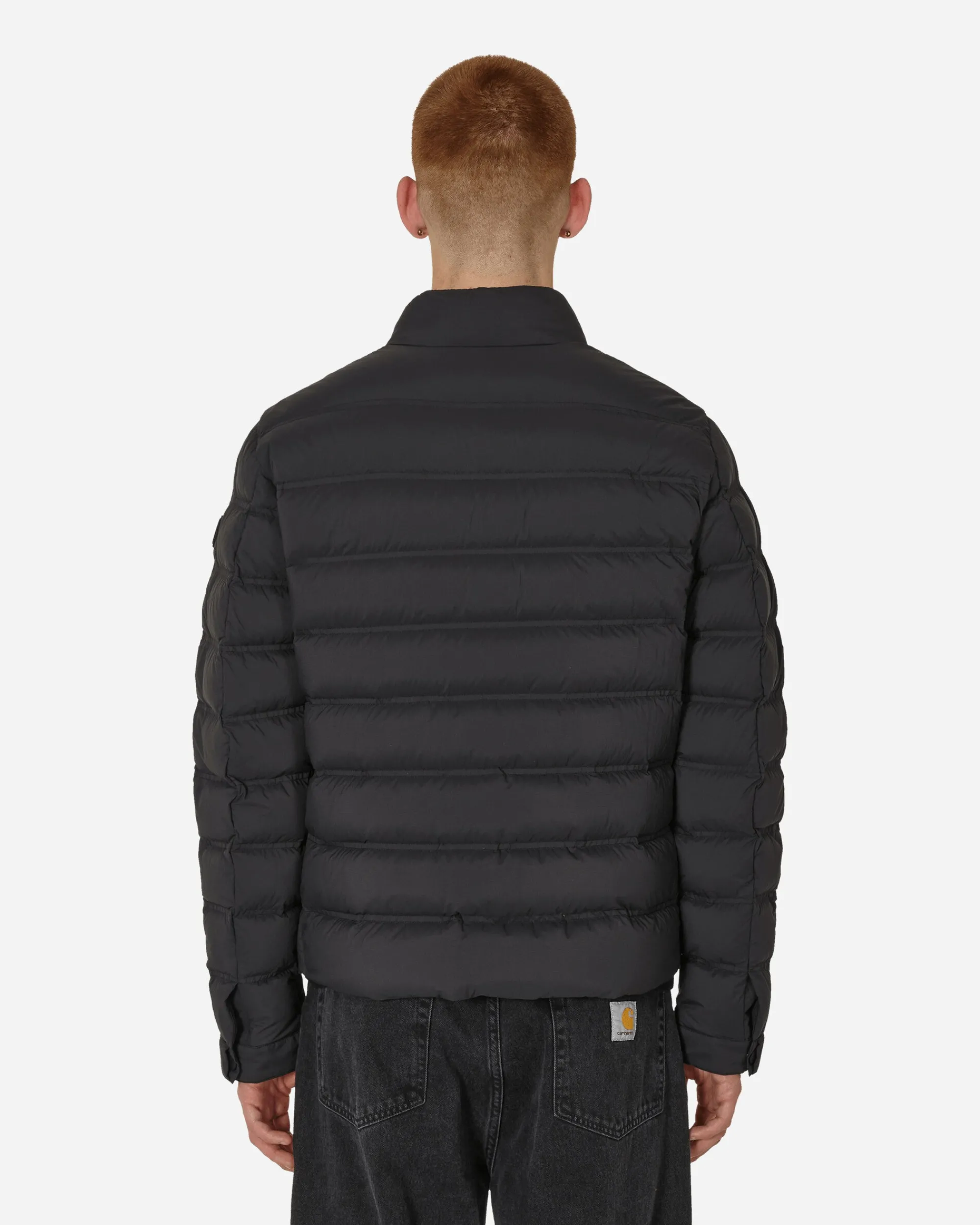 Moncler Coats And Jackets^Matt Black Autaret Biker Jacket Black