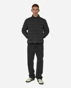 Moncler Coats And Jackets^Matt Black Autaret Biker Jacket Black