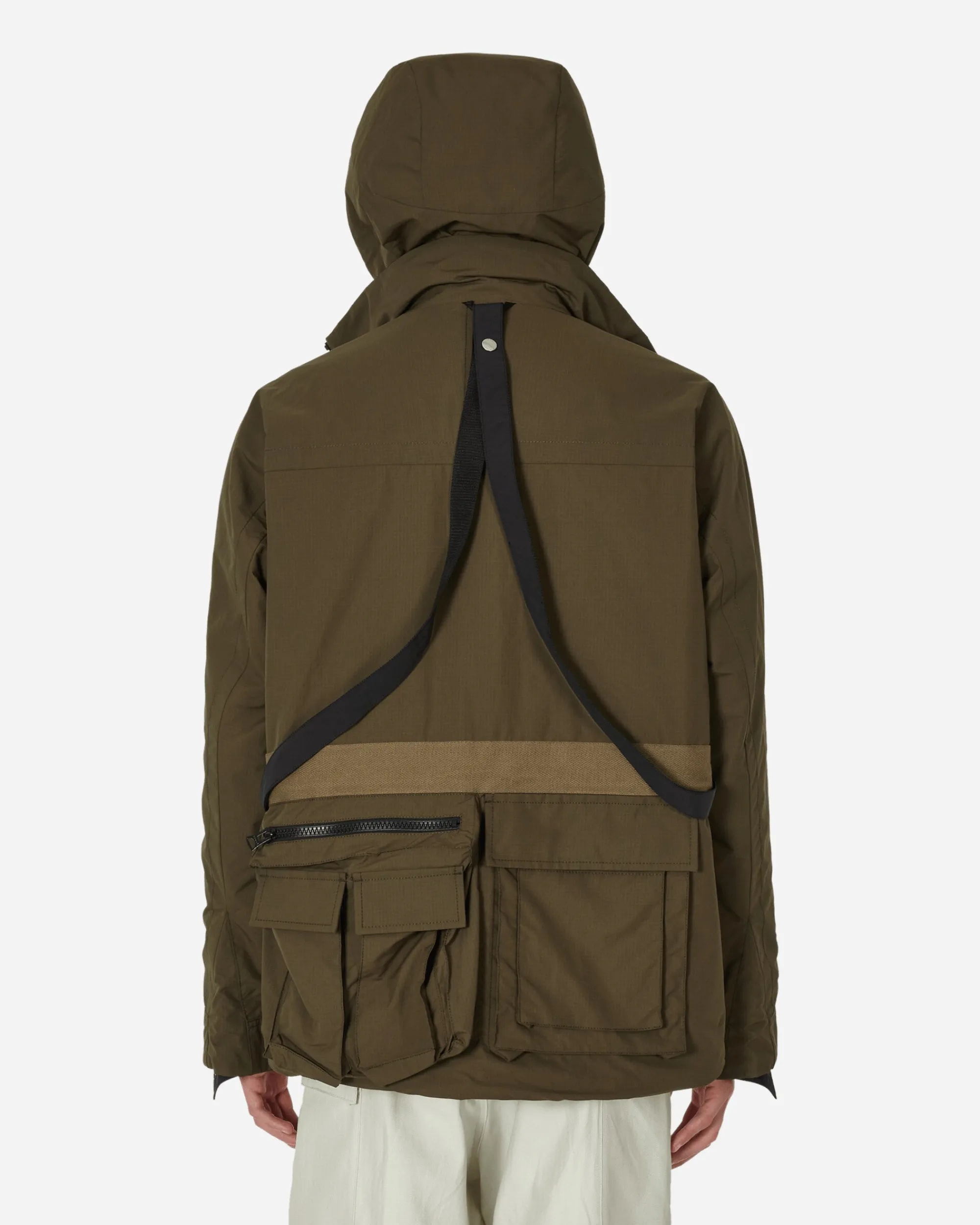 sacai Coats And Jackets^Matte Taffeta Reversible Jacket Black / Khaki