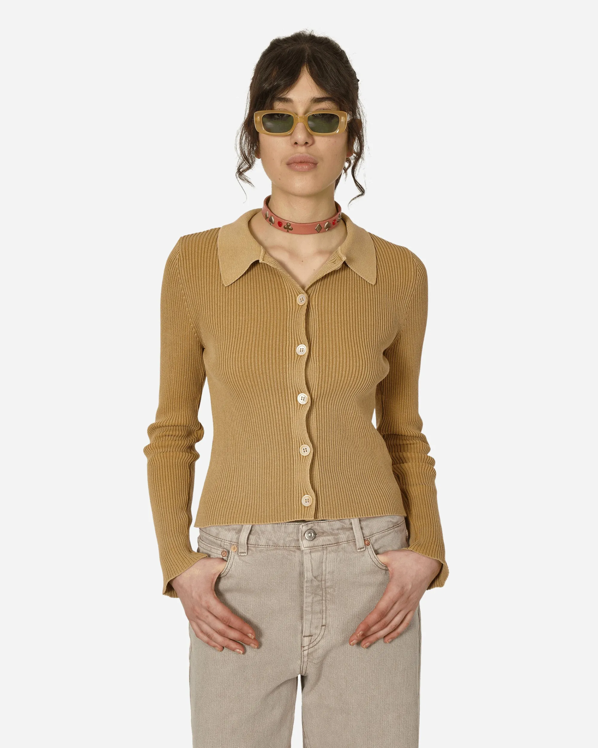 Our Legacy Knitwears^Mazzy Polo Sweater Wet Sand