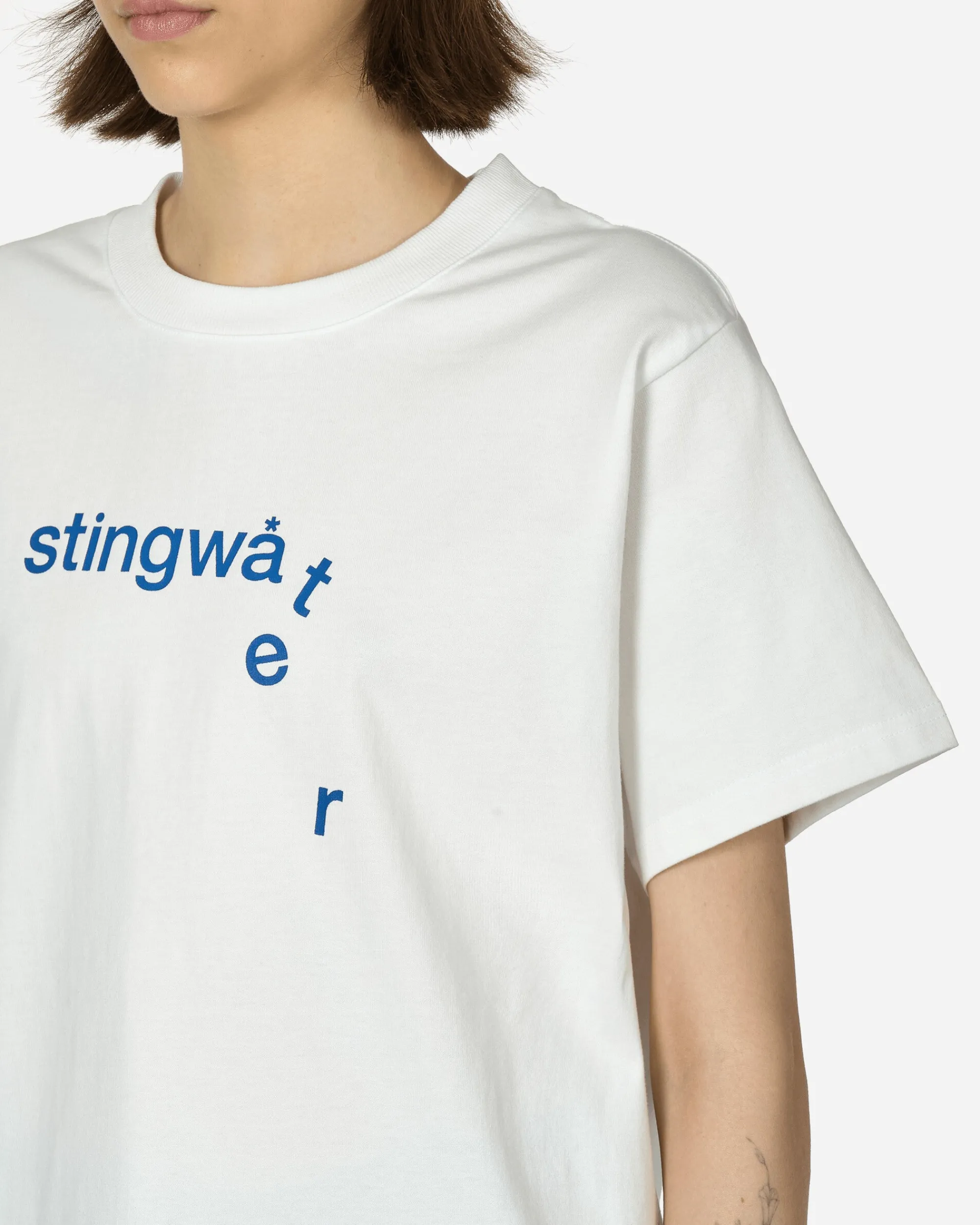 Stingwater T-Shirts^Melting Logo T-Shirt White