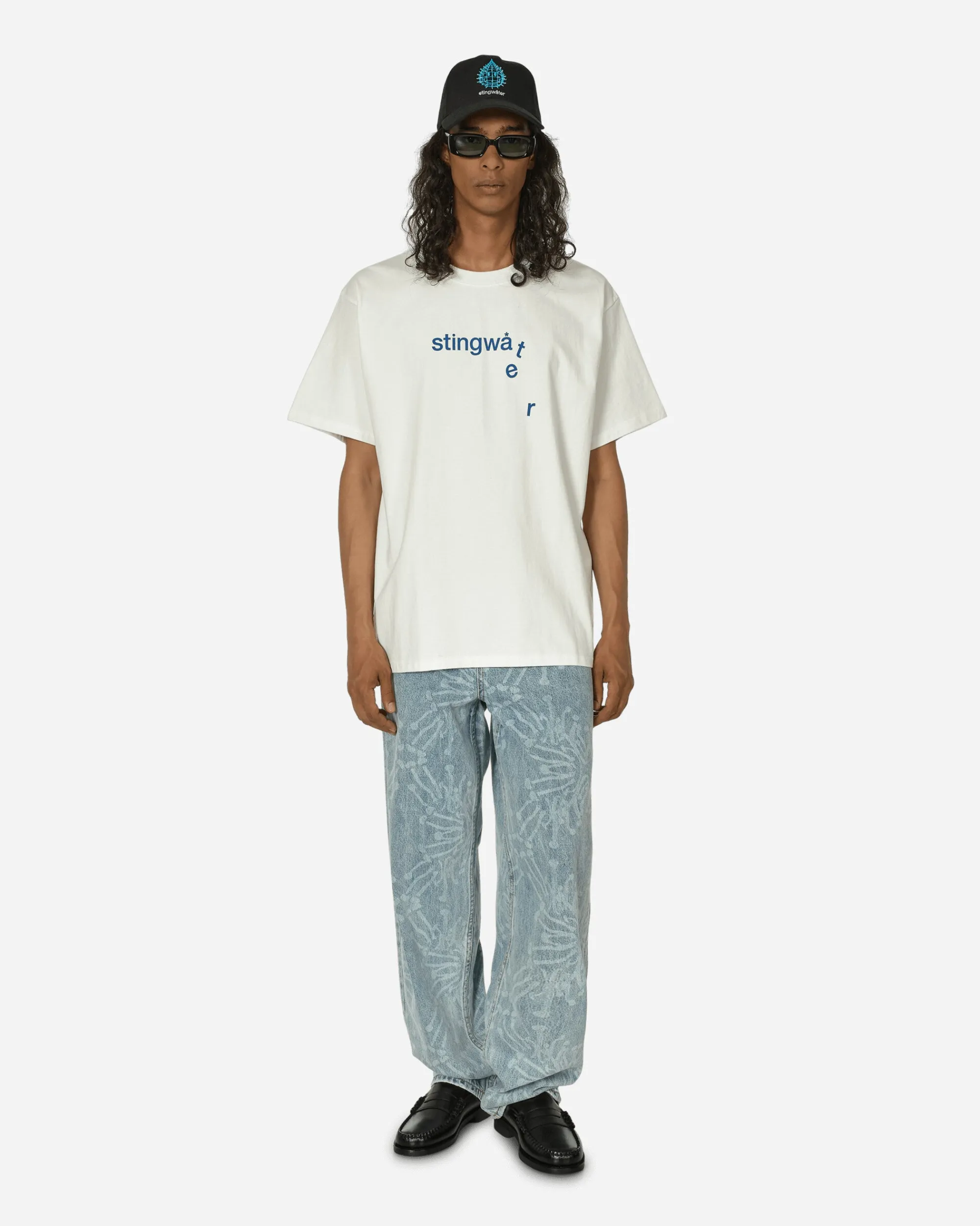Stingwater T-Shirts^Melting Logo T-Shirt White