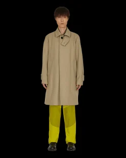 sacai Coats And Jackets^Melton Wool Coat Beige